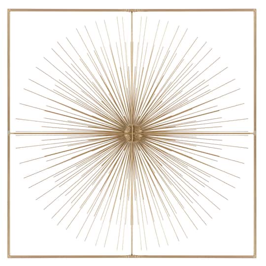 CosmoLiving by Cosmopolitan Gold Iron Modern Wall Décor